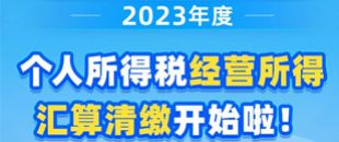 圖說| 2023年度個(gè)人所得稅經(jīng)營(yíng)所得匯算清繳開始啦！
